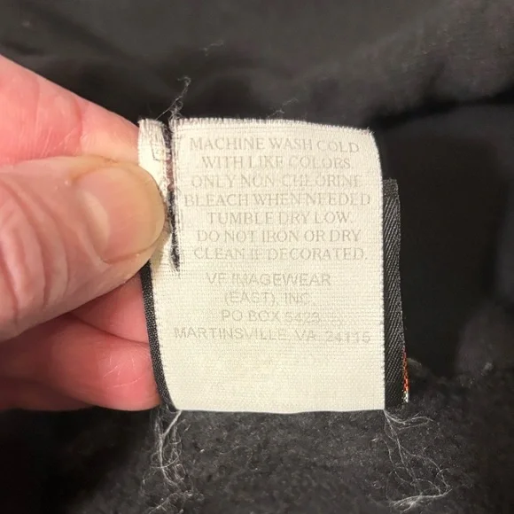 Harley Davidson Black Men's 1/4 Zip Hoodie XL - Picture 5 of 12